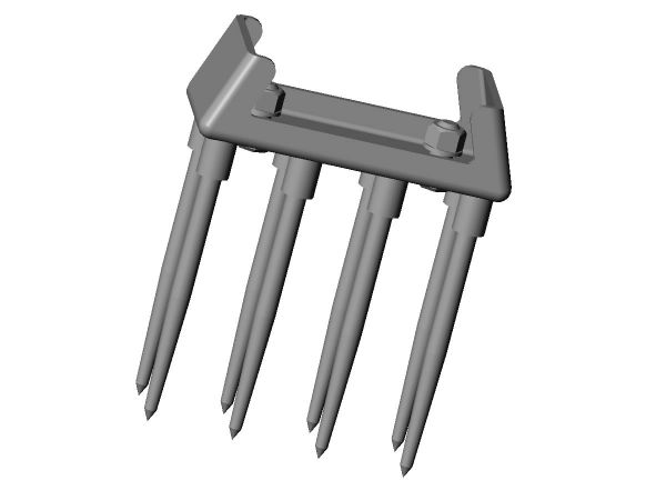 Cluster of Eight Needle Tines 5/16